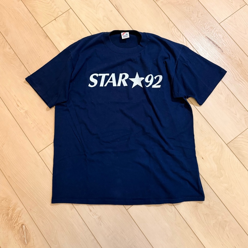 Vintage Star 92 Jerzees USA Made Navy Graphic T-Shirt